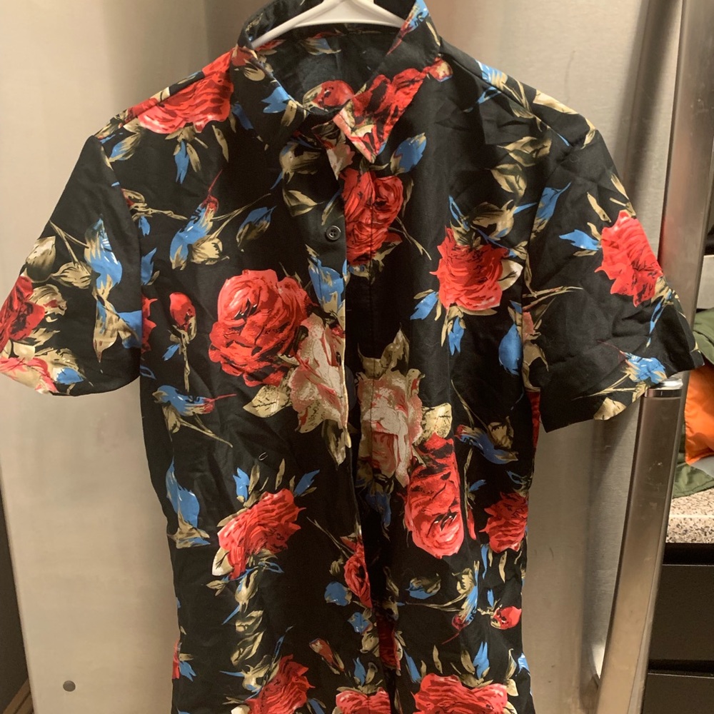 Men’s Rose Print Shirt